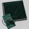 66x66cm Tarot Tablecloth With Bags High Quality Flocking Fabric blanket , Tarot Board Game Accessories By Hand green black blue