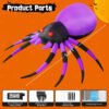 Halloween Inflatable 5 FT Halloween Spider Inflatable, Inflatable Halloween Spider Halloween Blow up Spider with LED Lights, Outdoor Halloween Decorations Clearance for Halloween/Holiday/Party