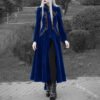 Renaissance Victorian Woman Jacket Medieval Steampunk Lace Coat Vintage Gothic Tuxedo Long Coat Halloween Costumes for Women