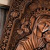 Our Lady of Perpetual Help Wood Carved Wall Decor, Catholic Religious Items, Home Decor, Our Lady Statue, Vintage Art