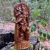 Odin Wood Statue – Hand-Carved Norse God Sculpture