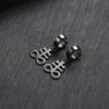 Satanic Earrings:Brimstone Satanic Cross Earring -Church of Satan Earrings