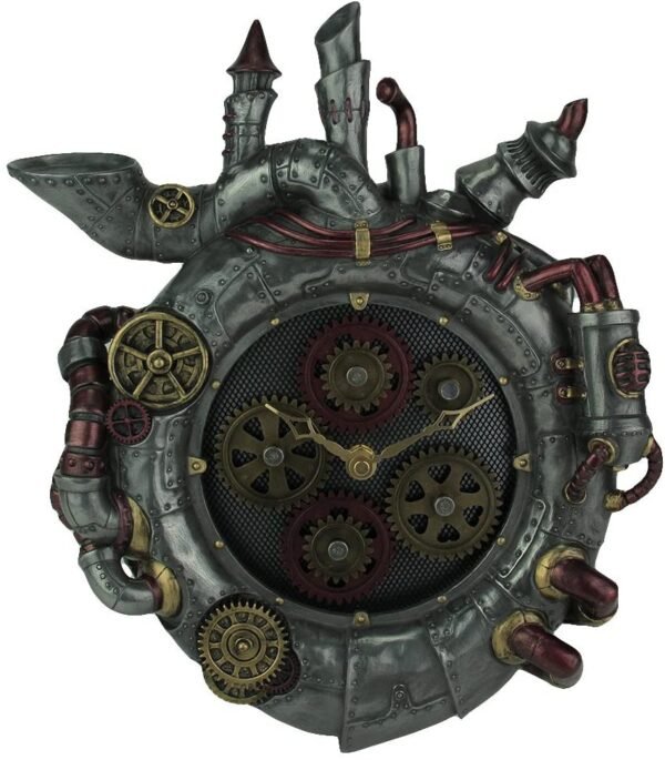 Magic  Collection~Magnum Opus Steampunk Style Wall Clock with Moving Gears