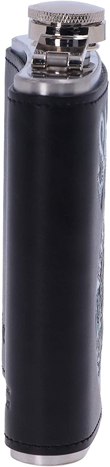 Band Merchandise~ B5218R0 Officially Licensed Slipknot Flaming Goat Logo Hip Flask, Stainless Steel