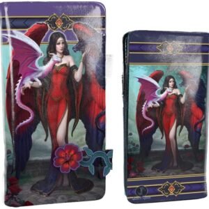 Artist Collections~ Dragon Mistress James Ryman Embossed Purse 18.5cm Red, PU