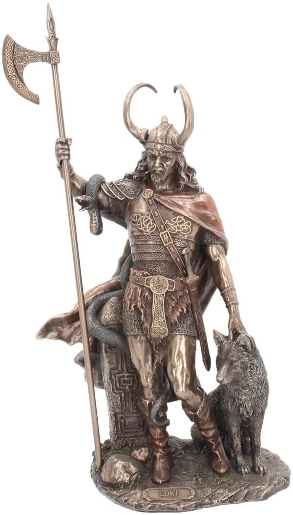 Mythology Collection~ Loki Norse Trickster God Figurine 38cm Bronze
