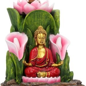 Magicun N.Giftware~Green Enlightened Sanctuary Incense Burner 17cm, 14cm