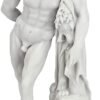 Magic  Collection~Design Toscano WU74741 Farnese Hercules Roman God Statue, 10 Inch, Bonded Marble Polyresin, White