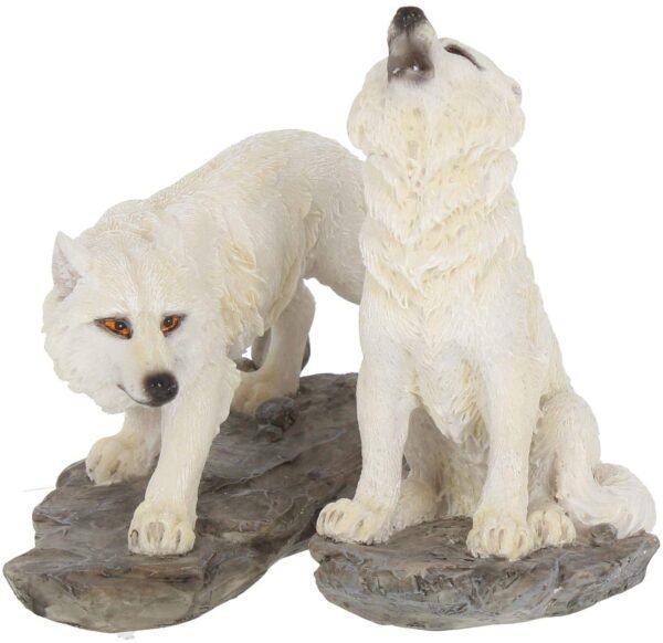 Magicun N.Giftware~Before The Chase (Set of Two) Figurine 17cm White