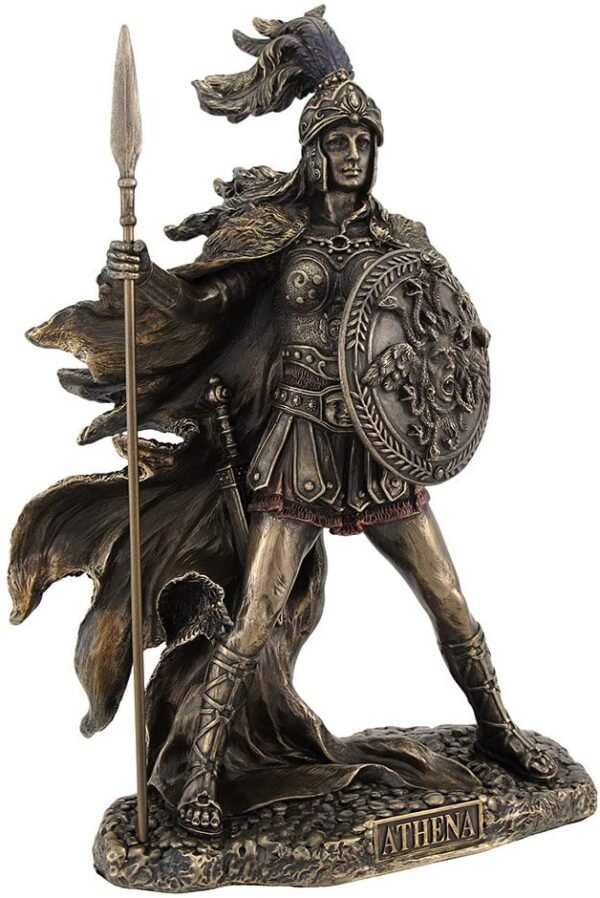 Magic  Collection~Bronzed Athena Goddess of Wisdom and War Statue