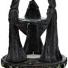 Wiccan Collection~Magik Circle Oil Burner 16cm Grey, Resin