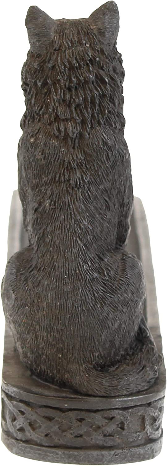 Animal Collection~ Catching The Scent Incense Burner 25cm, Resin, Black