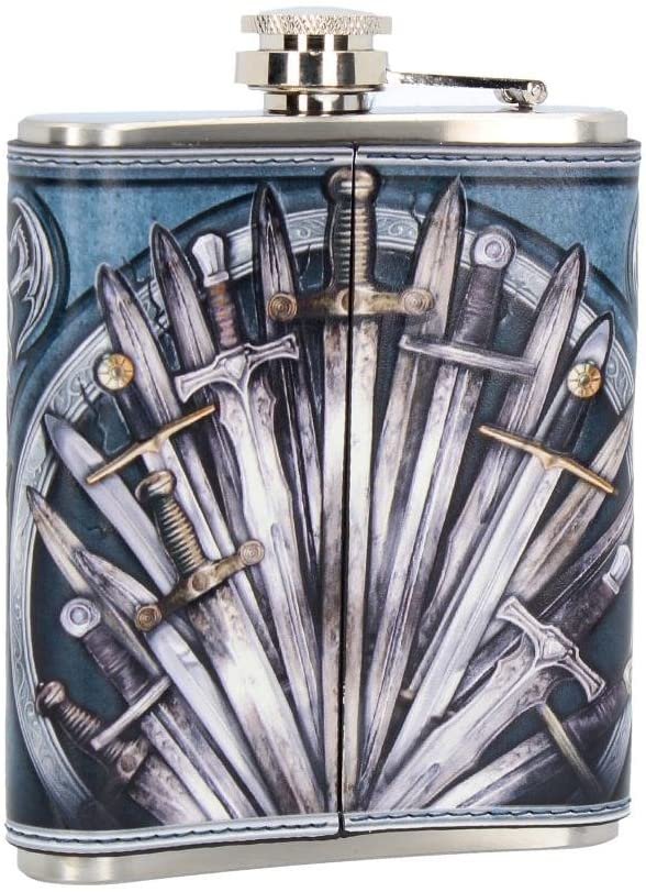 Mythology Collection~ Sword Hip Flask 13cm Blue