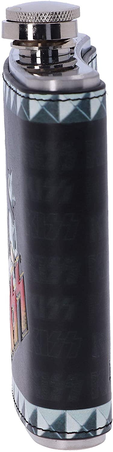 Band Merchandise~ Officially Licensed KISS The Demon Hip Flask, black, 7cm
