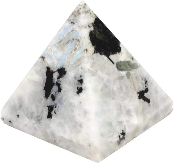 Witchcraft~SHIVANSH CREATIONS Healing Crystals Chakra Stones Quartz Pyramid, Reiki Energy Meditation Negative Ion Generator Pyramid for Positive Energy (Rainbow Moonstone, 25-30 MM)
