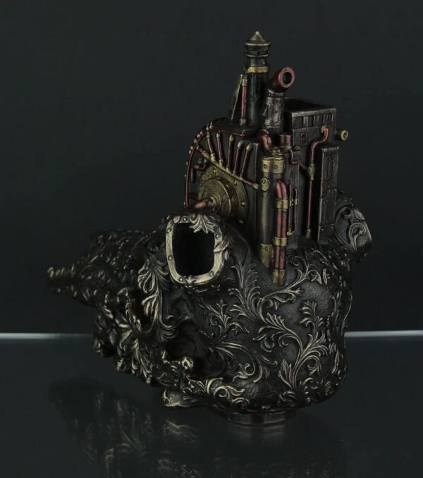 Magic  Collection~Antiqued Bronze Finish Steampunk Steer Skull Statue