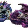 Magicun N.Giftware~Hatchlings Mischief Set of 2 Dragon Figurines 8.5cm Multi-Coloured, Resin