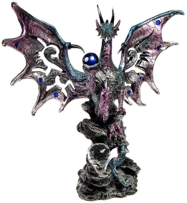 Fantasy Collection~ Blue Dragon Protector Figurine 26cm Blue