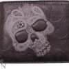 Magicun N.Giftware~Abstract Skull Wallet 10cm Black, PU, One Size