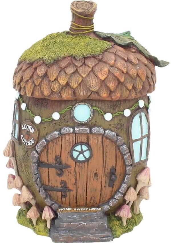 Nemesis Now Acorn Fairy House Figurine 18.5cm Brown, Resin