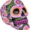 Magicun N.Giftware~Sugar Petal Skull Figurine 15cm Black