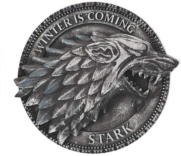 Magicun N.Giftware~House Stark Magnet 6cm Game of Thrones, Silver