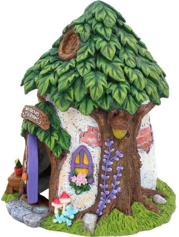 Fantasy Collection~ Woodland Tea Rooms Fairy House Figurine 23cm Green