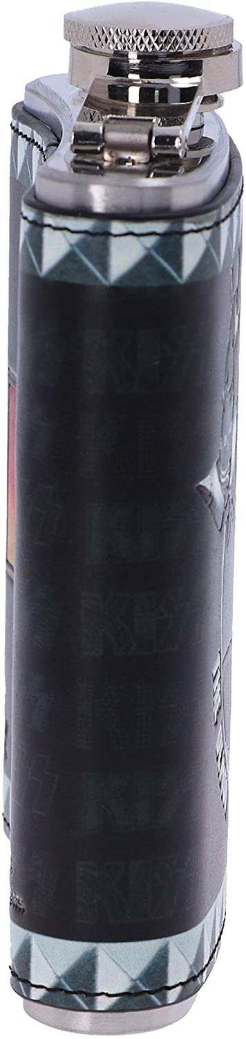 Band Merchandise~ Officially Licensed KISS The Demon Hip Flask, black, 7cm