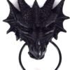 Magicun N.Giftware~Nemesis Black Dragon Door Knocker - 20cm / 8"