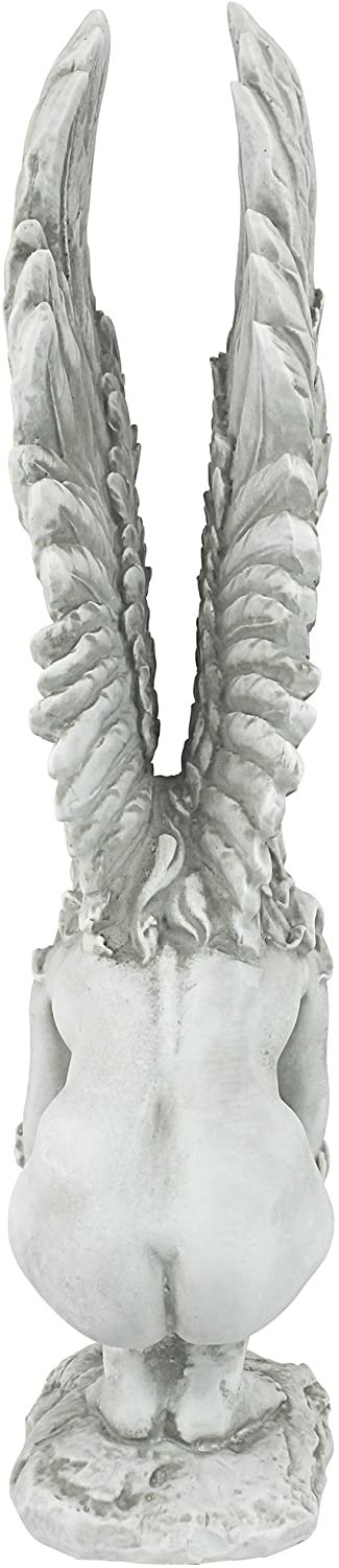 Magic  Collection~Design Toscano Remembrance and Redemption Angel Religious Garden Statue, Medium 15 Inch, Polyresin, Antique Stone