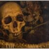 Vintage Horrible Skull Area Rug Rugs for Living Room Bedroom 5'3"x4'