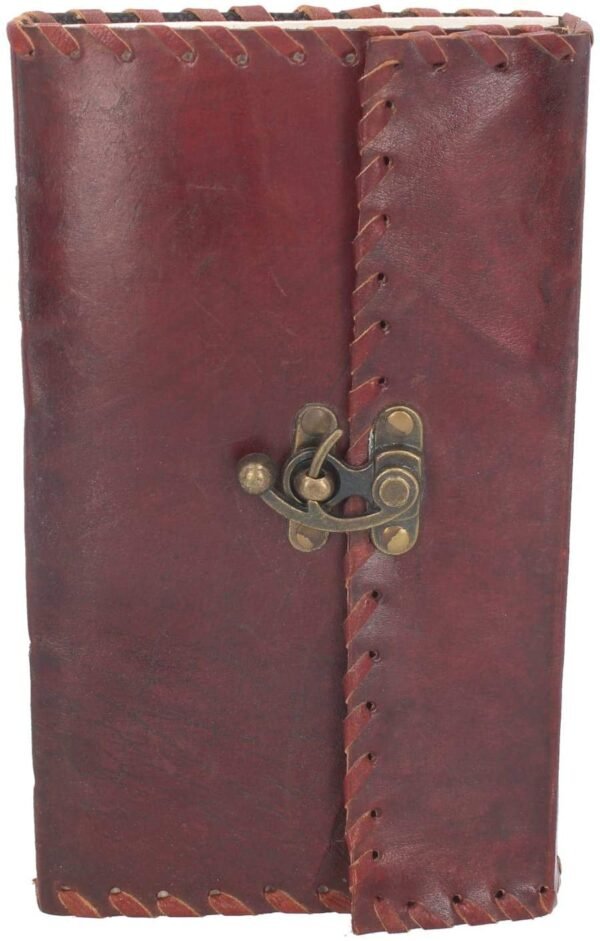 Magicun N.Giftware~Leather Journal with Lock 25cm Brown