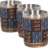 Mythology Collection~ Medieval (Set of Four) Shot Glasses 12cm Blue