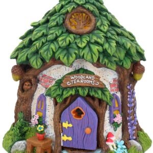 Fantasy Collection~ Woodland Tea Rooms Fairy House Figurine 23cm Green