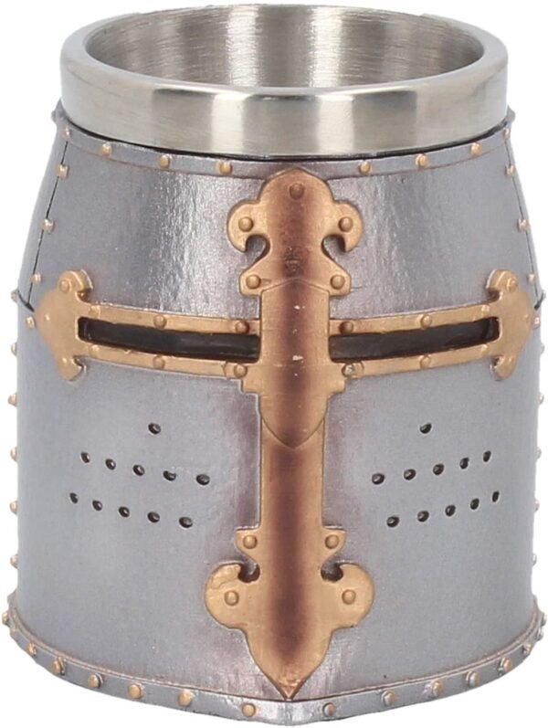 Mythology Collection~ Crusader (Set of Four) Shot Glasses 14cm Silver