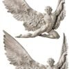 Magic  Collection~Design Toscano NG33636 Icarus Winged Man Wall Sculpture, 11 Inch, Polyresin, Ancient Ivory