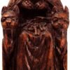 Magicun Altar~Dryad Design Seated Norse Goddess Freya Statue Wood Finish
