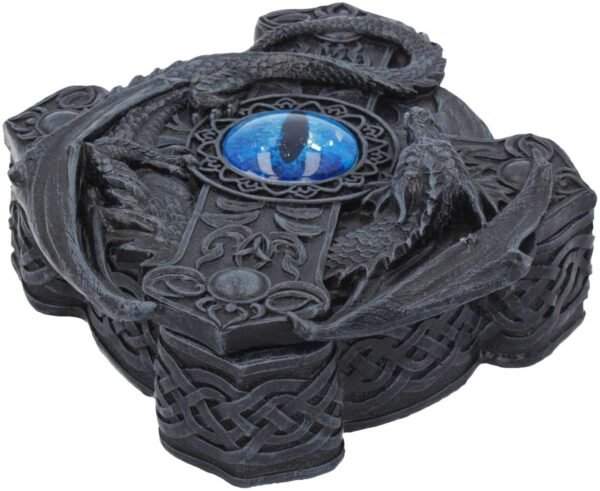 Fantasy Collection~ Ice Dragon Cross Box 16.5cm, Black
