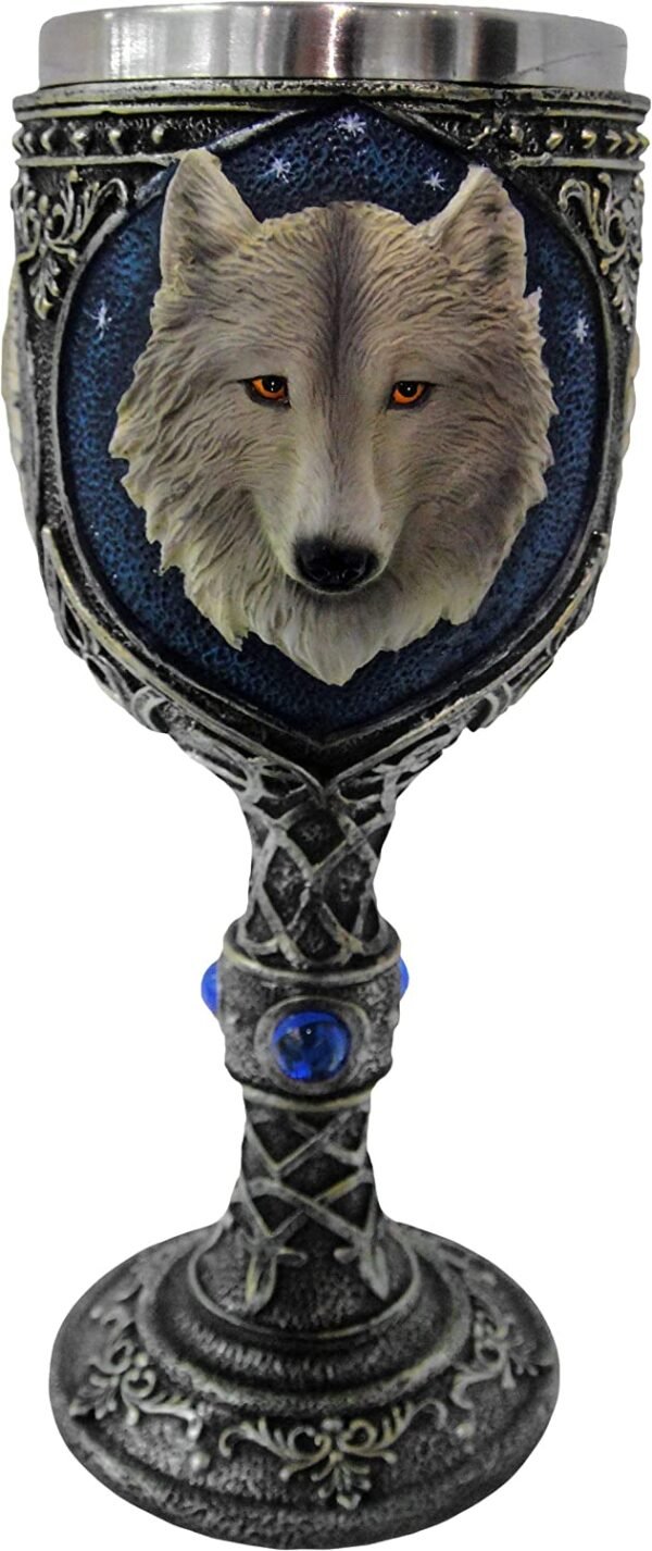 Animal Collection~ Lone Wolf Goblet 19.5cm, Blue
