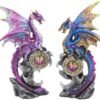 MAGICUN N.GIFTWARE~ Realm Protectors (Set of Two) Figurine 15cm Purple