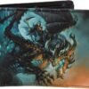 Artist Collections~ Wings of Death James Ryman Wallet 10cm Blue, PU