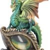 Nemesis Now U2023F6 Eye Of The Dragon Green Figurine 25cm Green