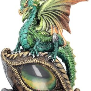 Nemesis Now U2023F6 Eye Of The Dragon Green Figurine 25cm Green