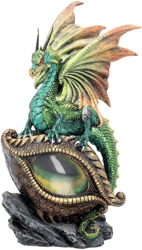 Nemesis Now U2023F6 Eye Of The Dragon Green Figurine 25cm Green