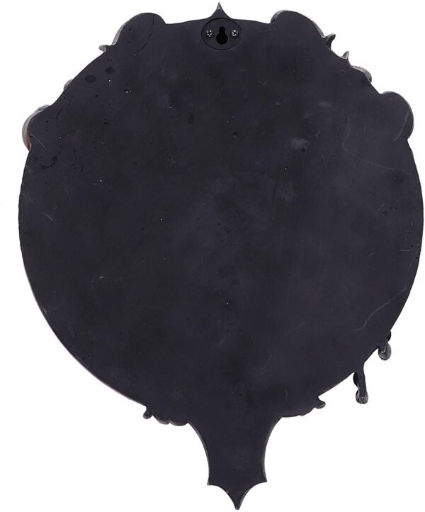 Artist Collections~ Spiral Darkness Cross Baroque Skull and Chains Wall Plaque, Red, 32cm