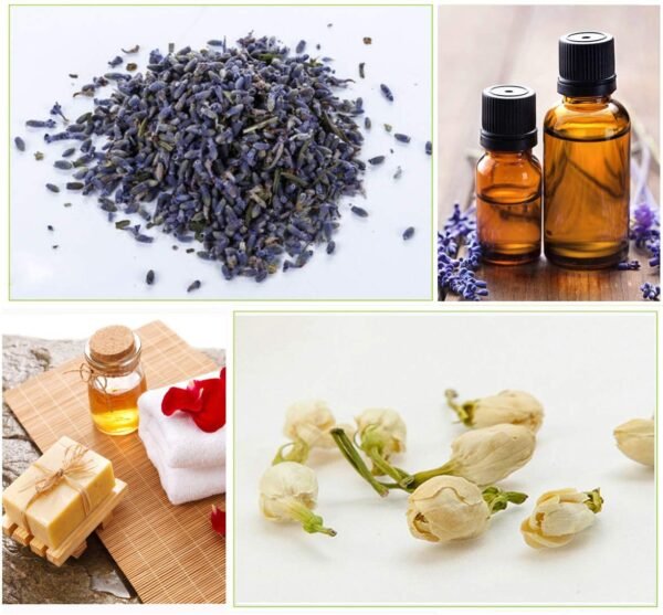 Witchcraft~PNANA Dried Flowers - Bath Bomb Making Kit Tea Bulk of Lavender Buds, Rosebud, Jasmine, Chamomile, Also for Cake Decorations Candle Making Soap Making kit