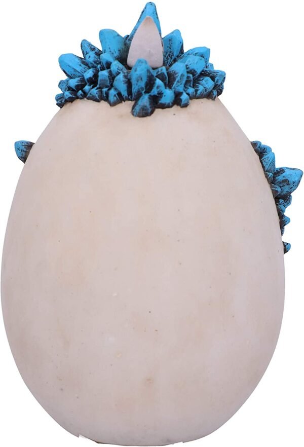 Fantasy Collection~ Hatchling Glory Dragon Backflow Incense Cone Burner, Green/Purple, 17cm