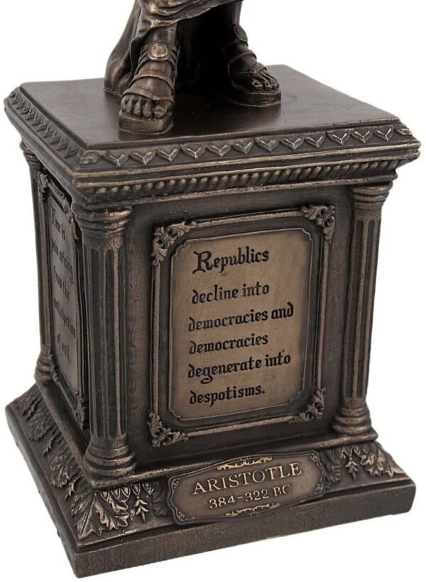 Magic  Collection~Bronze Finish Aristotle Statue Philosophy