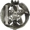 Magicun Altar~Pewter Crescent Raven Wiccan Pentacle Belt Buckle
