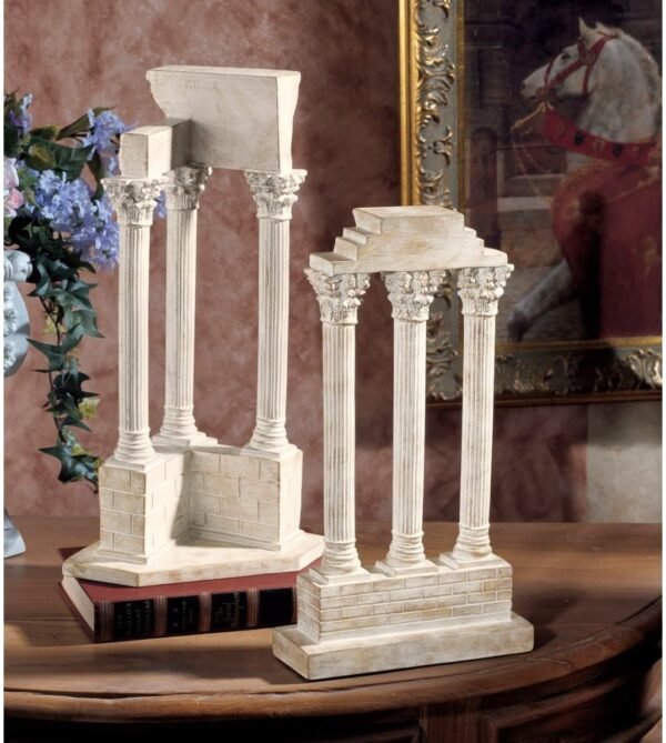 Magic  Collection~Design Toscano AH922818 Roman Forum Columns Set in Stone,antique stone